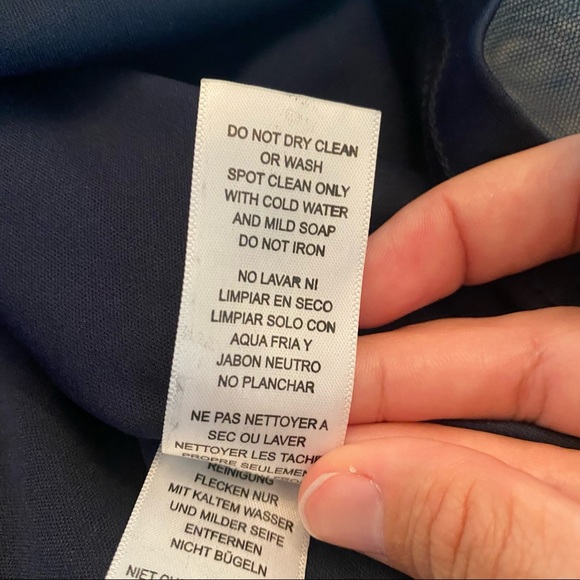 Aidan Mattox Navy Beaded Tulle Halter Dress NWT Size 6 - Picture 3 of 16